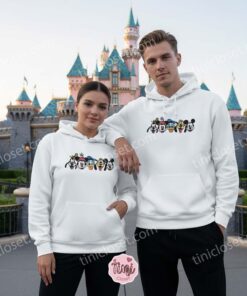 Mickey and Friends Embroidered Sweatshirt, Mickey Minnie Donald Goofy Pluto Shirt, Classic Disney Group Crewneck (1)