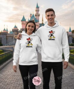 Drunk Mickey Mouse Embroidered Sweatshirt, Drinking Around The World Epcot Shirt, Disney Food and Wine Festival Hoodie (2)