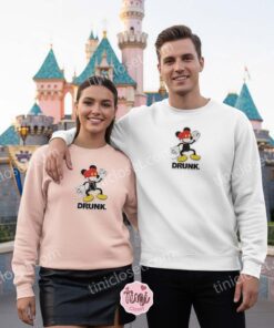 Drunk Mickey Mouse Embroidered Sweatshirt, Drinking Around The World Epcot Shirt, Disney Food and Wine Festival Hoodie (3)