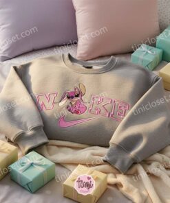 Angel Experiment 624 Embroidered Sweatshirt, Minimalist Disney Couple Hoodie, Cute Ohana Means Family Crewneck, Gift for Disney Lovers (2)