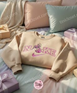 Angel Experiment 624 Embroidered Sweatshirt, Minimalist Disney Couple Hoodie, Cute Ohana Means Family Crewneck, Gift for Disney Lovers (3)