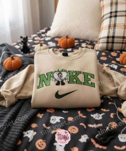 Beetlejuice Heart Embroidered Hoodie, Bad Bunny Beetlejuice Sweatshirt, Spooky Valentine Horror Movie Crewneck, Halloween Gift for Him Her (2)