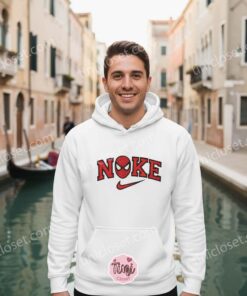 Custom Spidey Swoosh Embroidered Hoodie, Sweatshirt, T Shirt Premium Spider Hero Crewneck & Tee (3)