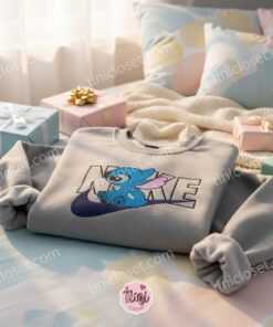 Classic Sitting Stitch Embroidered Hoodie, Original Experiment 626 Sweatshirt, Ohana Means Family Crewneck, Disney Gift for Him Her (3)