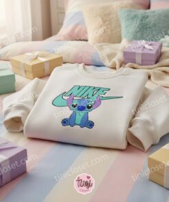 Experiment 626 Embroidered Sweatshirt, Minimalist Disney Stitch Crewneck, Cute Ohana Means Family Hoodie, Unique Gift for Disney Lovers (1)