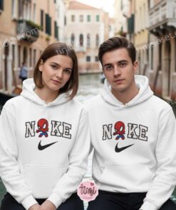 Spider Man Embroidered Sweatshirt, Chibi Spidey Custom Hoodie, Retro Cartoon Superhero Crewneck, Personalized Gift for Marvel Fans (3)