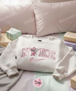 Minimalist Angel Embroidered Sweatshirt, Custom Aesthetic Experiment 624 Hoodie, Ohana Family Disney Crewneck, Gift for Her (2)