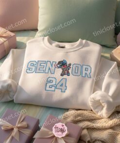 Personalized Stitch Graduation Hoodie, Custom Any Year Senior 2024 Sweatshirt, Experiment 626 Ohana Crewneck, Gift for Him Her (3)