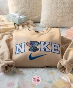 Stitch Embroidered Hoodie, Experiment 626 Custom Sweatshirt, Minimalist Disney Crewneck, Ohana Means Family, Gift for Disney Fans