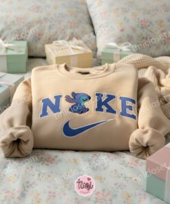 Stitch Embroidered Hoodie, Experiment 626 Custom Sweatshirt, Minimalist Disney Crewneck, Ohana Means Family, Gift for Disney Fans