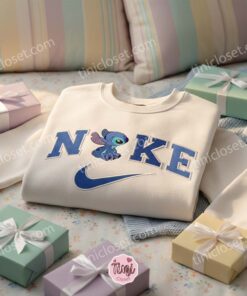 Stitch Embroidered Hoodie, Experiment 626 Custom Sweatshirt, Minimalist Disney Crewneck, Ohana Means Family, Gift for Disney Fans (2)