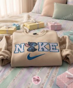 Stitch Embroidered Hoodie, Experiment 626 Custom Sweatshirt, Minimalist Disney Crewneck, Ohana Means Family, Gift for Disney Fans (2)