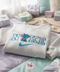 Stitch Embroidered Sweatshirt, Custom Experiment 626 Hoodie, Minimalist Ohana Means Family Crewneck, Personalized Disney Gift (3)