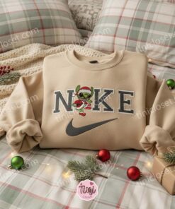 Stitch Green Elf Cosplay Embroidered Hoodie, Santa's Little Helper Experiment 626 Sweatshirt, Festive Disney Holiday Apparel, Gift for Him Her (3)