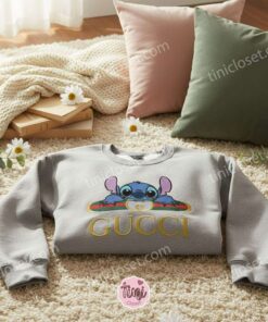 Stitch Luxury Fashion Logo Embroidered Hoodie, High End Designer Experiment 626 Sweatshirt, Streetwear Chic Embroidery Apparel, Gift for Him Her (2)