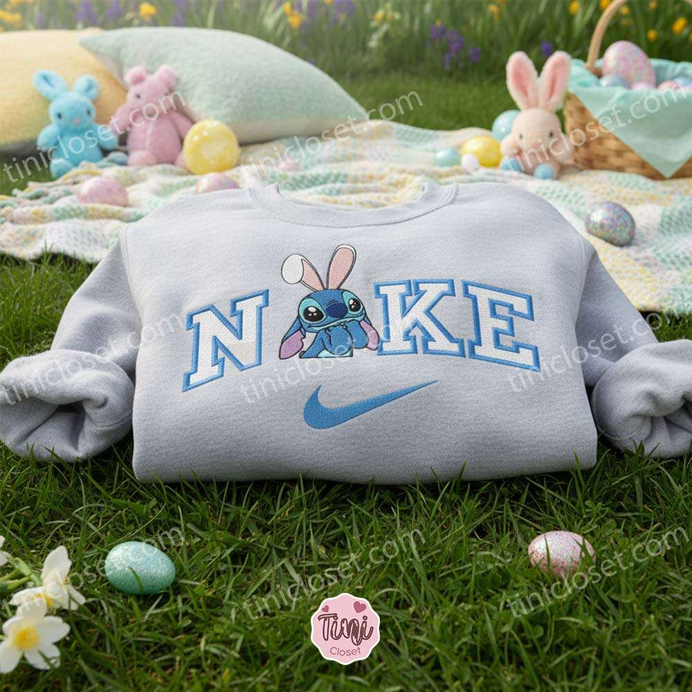 Stitch Sparkle Eyes Easter Bunny Ears Embroidered Hoodie, Disney Experiment 626 Sweatshirt, Cute Spring Holiday Apparel, Gift for Him Her Stitch Sparkle Eyes Easter Bunny Ears Embroidered Hoodie, Disney Experiment 626 Sweatshirt, Cute Spring Holiday Apparel, Gift for Him Her