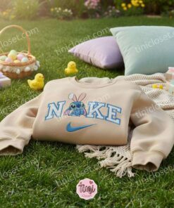 Stitch Sparkle Eyes Easter Bunny Ears Embroidered Hoodie, Disney Experiment 626 Sweatshirt, Cute Spring Holiday Apparel, Gift for Him Her 2 Stitch Sparkle Eyes Easter Bunny Ears Embroidered Hoodie, Disney Experiment 626 Sweatshirt, Cute Spring Holiday Apparel, Gift for Him Her (3)