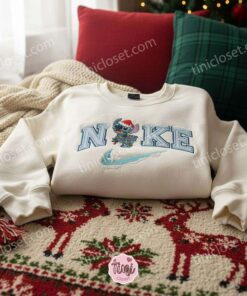 Stitch Tangled in Christmas Lights Snow Embroidered Hoodie, Snowy Holiday Experiment 626 Sweatshirt, Disney Winter Magic Apparel, Gift for Him Her 2 Stitch Tangled in Christmas Lights Snow Embroidered Hoodie, Snowy Holiday Experiment 626 Sweatshirt, Disney Winter Magic Apparel, Gift for Him Her (3)