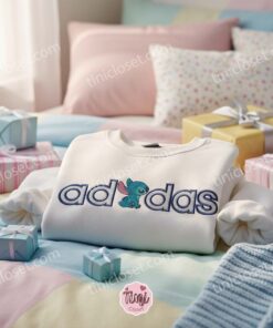 Stitch Trendy Sport Logo Embroidered Hoodie, Custom Streetwear Experiment 626 Sweatshirt, Ohana Means Family Crewneck, Gift for Him Her (3)