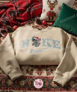Stitch with Colorful Christmas Lights and Snow Embroidered Sweatshirt, Custom Merry Stitchmas Snow Hoodie, Bright Winter Holiday Shirt, Gift for Him Her 2 Stitch with Colorful Christmas Lights and Snow Embroidered Sweatshirt, Custom Merry Stitchmas Snow Hoodie, Bright Winter Holiday Shirt, Gift for Him Her (2)