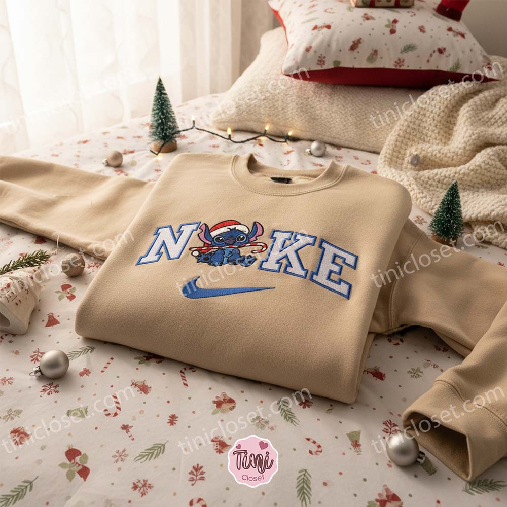 Sweet Stitch Candy Cane Santa Hat Embroidered Hoodie, Merry Stitchmas Disney Holiday Sweatshirt, Festive Christmas Snacks Apparel, Gift for Him Sweet Stitch Candy Cane Santa Hat Embroidered Hoodie, Merry Stitchmas Disney Holiday Sweatshirt, Festive Christmas Snacks Apparel, Gift for Him