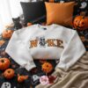 The Nightmare Before Stitchmas Embroidered Hoodie, Stitch Cosplay Jack Skellington Sweatshirt, Spooky Halloween Apparel, Gift for Him Her
