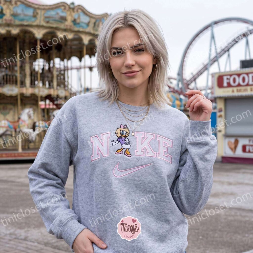 Daisy Duck Farmer Embroidered Shirt, Disney Characters Embroidered Hoodie, Best Gift Ideas Daisy Duck Farmer Embroidered Shirt, Disney Characters Embroidered Hoodie, Best Gift Ideas