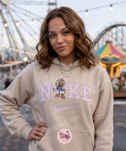 Daisy Duck Farmer Embroidered Shirt, Disney Characters Embroidered Hoodie, Best Gift Ideas (3)