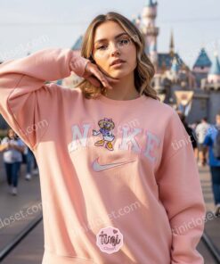 Daisy Duck Summer Hat Embroidered Sweatshirt, Retro Disney Character Shirt, Vintage Style Cartoon Apparel, Birthday Gift for Her. (3)