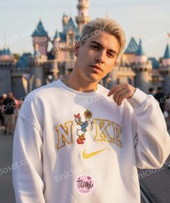 Daisy Duck Compass Embroidered Sweatshirt, Retro Disney Character Shirt, Vintage Style Cartoon Apparel, Birthday Gift for Her