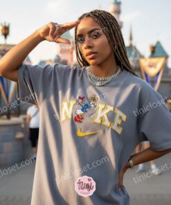 Daisy Duck Compass Embroidered Sweatshirt, Retro Disney Character Shirt, Vintage Style Cartoon Apparel, Birthday Gift for Her. (2)