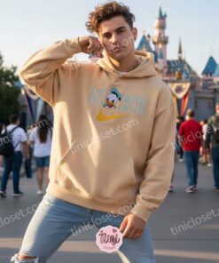Donald Duck Baby Embroidered Sweatshirt, Retro Disney Character Hoodie, Vintage Style Cartoon Apparel, Birthday Gift for Him Her (3)