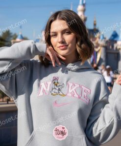 Daisy Duck Martial Arts Embroidered Sweatshirt, Retro Disney Character Shirt, Vintage Style Cartoon Apparel, Birthday Gift for Her