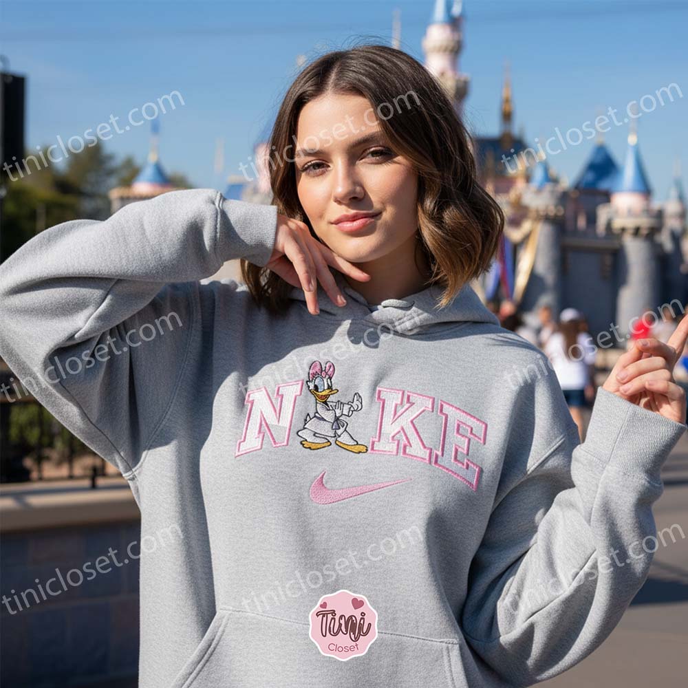Daisy Duck Martial Arts Embroidered Sweatshirt, Retro Disney Character Shirt, Vintage Style Cartoon Apparel, Birthday Gift for Her Daisy Duck Martial Arts Embroidered Sweatshirt, Retro Disney Character Shirt, Vintage Style Cartoon Apparel, Birthday Gift for Her