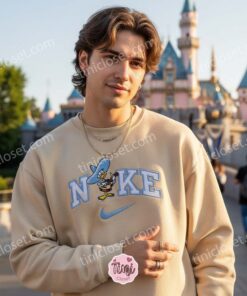 Donald Duck Los Caballeros Embroidered Sweatshirt, Retro Disney Character Hoodie, Vintage Style Cartoon Apparel, Birthday Gift for Him Her (1)