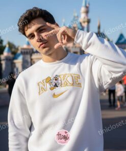 Donald Duck Martial Arts Embroidered Sweatshirt, Retro Disney Character Shirt, Vintage Style Cartoon Apparel, Birthday Gift for Her (2)