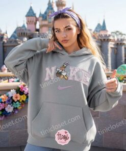 Easter Daisy Duck Bunny Basket Embroidered Sweatshirt, Retro Disney Holiday Shirt, Festive Spring Character Apparel, Holiday Gift for Her (3)