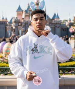 Easter Donald Duck Bunny Ears Embroidered Sweatshirt, Retro Disney Holiday Hoodie, Festive Spring Character Crewneck, Holiday Gift for Him Her (3)