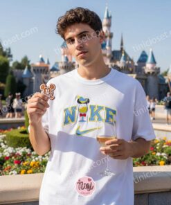 Mickey Mouse Wine Embroidered T shirt, Vintage Disney Character Shirt, Retro Sporty Cartoon Apparel, Birthday Gift for Him Her. (1)