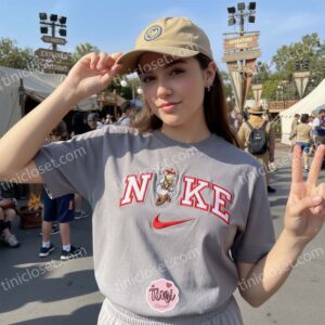 Daisy Duck Safari Embroidered Shirt, Disney Character Embroidered Hoodie, Custom Nike Inspired Sportswear Hoodie, Funny Duck Embroidered Crewneck (2) Daisy Duck Safari Embroidered Shirt, Disney Character Embroidered Hoodie, Custom Nike Inspired Sportswear Hoodie, Funny Duck Embroidered Crewneck (2)