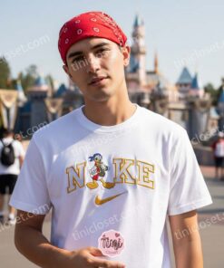 Donald Duck Pirate Embroidered Shirt, Disney Character Embroidered Hoodie, Custom Nike Inspired Sportswear Hoodie, Funny Duck Embroidered Crewneck (1)