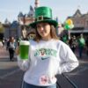 St. Patrick’s Day Daisy Duck Embroidered Shirt, Disney Lucky Shamrock Lucky Duck Embroidered Sweatshirt, Custom Nike Inspired St Paddy Hoodie