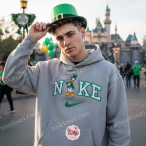 St. Patrick's Day Donald Duck Embroidered Sweatshirt, Retro Disney Leprechaun Shirt, Lucky Clover Holiday Apparel, Festive Gift for Him. (1) St. Patrick's Day Donald Duck Embroidered Sweatshirt, Retro Disney Leprechaun Shirt, Lucky Clover Holiday Apparel, Festive Gift for Him