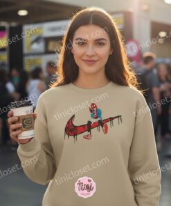 Custom Miles Morales Embroidered Hoodie, Spider Verse Streetwear Sweatshirt & Crewneck, Comic Fan Apparel (3)