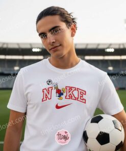 Donald Duck Soccer Embroidered Shirt, Disney Character Sports Apparel Hoodie, Custom Nike Inspired Soccer Duck Sweatshirt, Funny Cartoon Sports Crewneck (1)