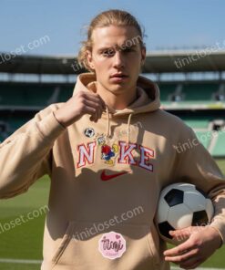 Donald Duck Soccer Embroidered Shirt, Disney Character Sports Apparel Hoodie, Custom Nike Inspired Soccer Duck Sweatshirt, Funny Cartoon Sports Crewneck (3)