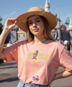 Summer Daisy Duck Embroidered Shirt, Disney Character Embroidered Sweatshirt, Custom Nike Inspired Sportswear Hoodie, Funny Duck Embroidered Crewneck (1)