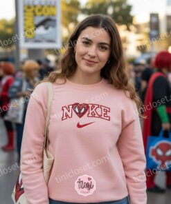 Custom Spider Man Embroidered Hoodie, Superhero Love Heart T shirt & Sweatshirt, Unique Superhero Gift for Him & Her (2)