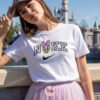 Vintage Daisy Duck Embroidered Shirt, Disney Character Apparel for Fans, Retro Nike Style Daisy Embroidered Hoodie, Custom Disney Characters Birthday Gift