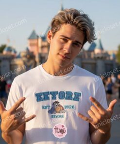 Eeyore Embroidered Shirt, Disney Character Established 1926 Tee, Retro Winnie the Pooh Apparel for Fans, Custom Disneyland Souvenir Crewneck (2)